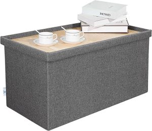 RV Storage Ideas | storage ottoman table top bench | RV Today