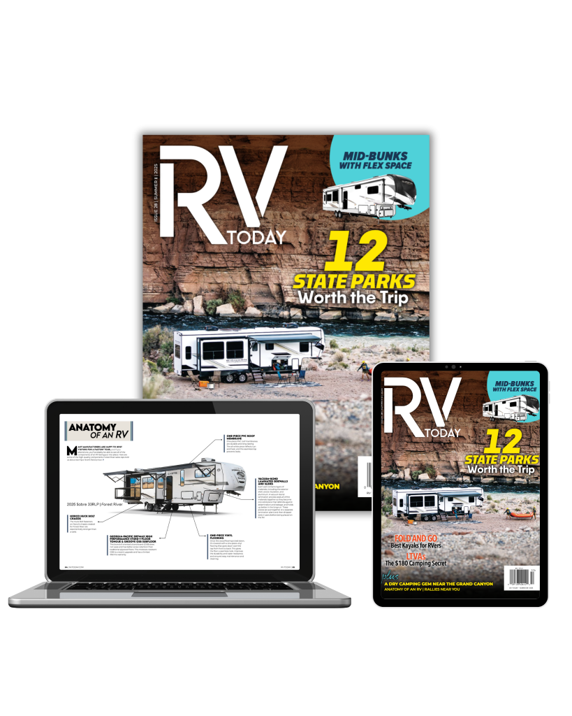 RV camping - RVing life magazine in print, digital and the web | new issue out July 1, 2025 | RV Today