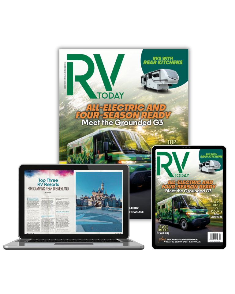 RV travel magazine in print, digital and the web | new issue out August 15, 2025 | RV Today